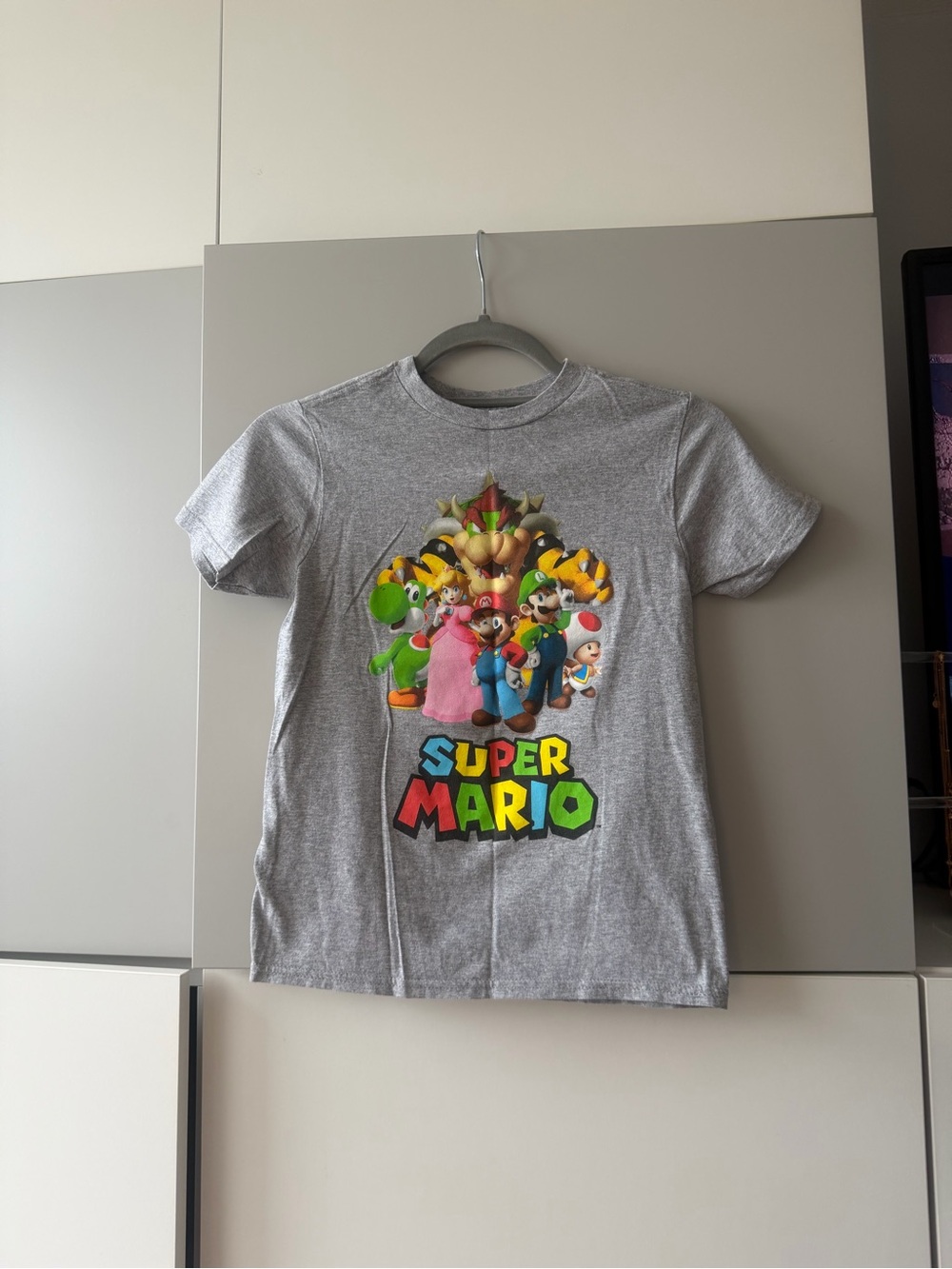 Nintendo Gray Short Sleeve Super Mario Character Tee
